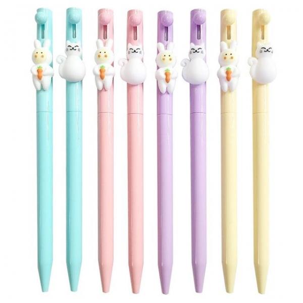 국산 바니켓볼노크 캐릭터볼펜(8개 1세트) 노크 볼펜