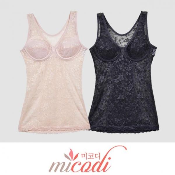 (미코디)실루엣 순면 노와이어 바디 쉐이퍼