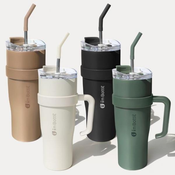 대용량 콜드컵 스텐 빨대 텀블러 1200ml 4컬러