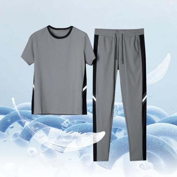쿨링 트레이닝 세트 여름 스포츠 웨어 반팔 헬스 런닝