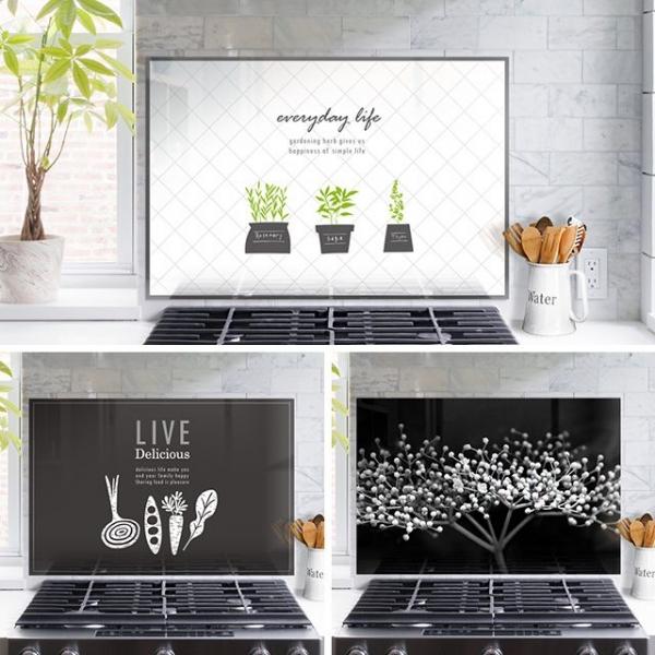주방아트보드 800x500 가스렌지벽면 가드 기름막이 벽