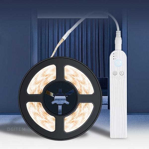 DGITEM 센서조명 건전지 스트립 LED바 라이트 1M 3M