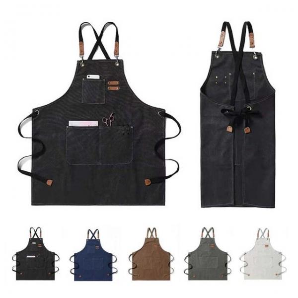 두꺼운 캔버스앞치마 카페 공방 데님 앞치마 인쇄가능