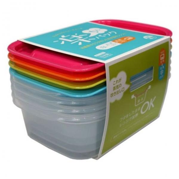 반찬통 전자레인지 용기 냉장고 정리 찬통 600ml 4개