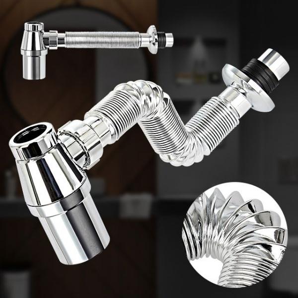 D-주름관 망치트랩 하수구 세면기 팝업 교체 부속품