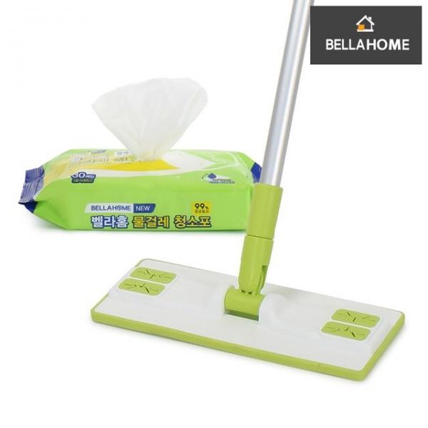 (벨라홈) 밀대 1개 + 물걸레 청소포 1팩(CN8278)