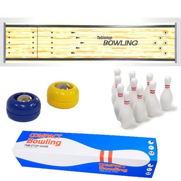 미니 볼링 게임 보드판 볼링핀6개 미니스톤2개 세트