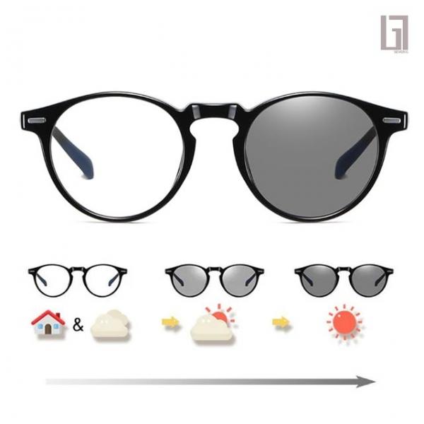 블루라이트차단 변색 안경 선글라스 남녀공용