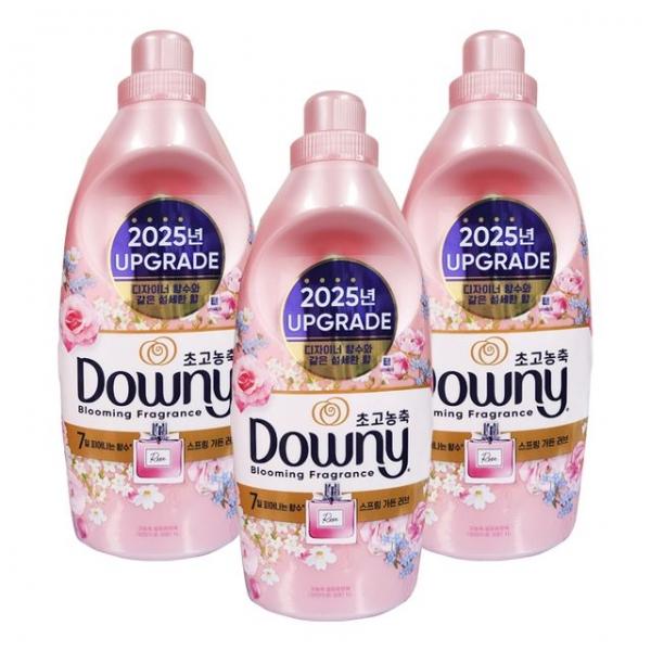 다우니 섬유유연제 생화향기 스프링가든 1L 3개