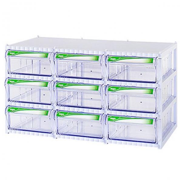 투명 플라스틱서랍장 9칸 부품박스