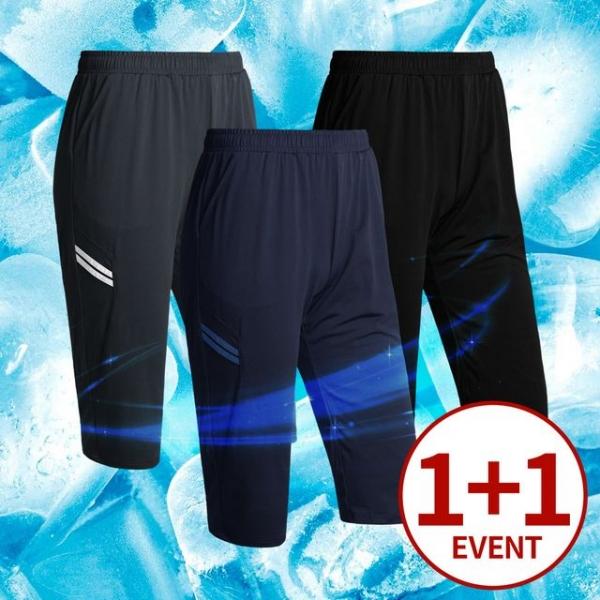 (1+1) 아이스 쿨 7부 이선 트레이닝 팬츠