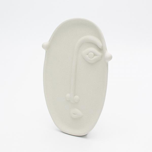 긴얼굴 인테리어 화병 세라믹 꽃병