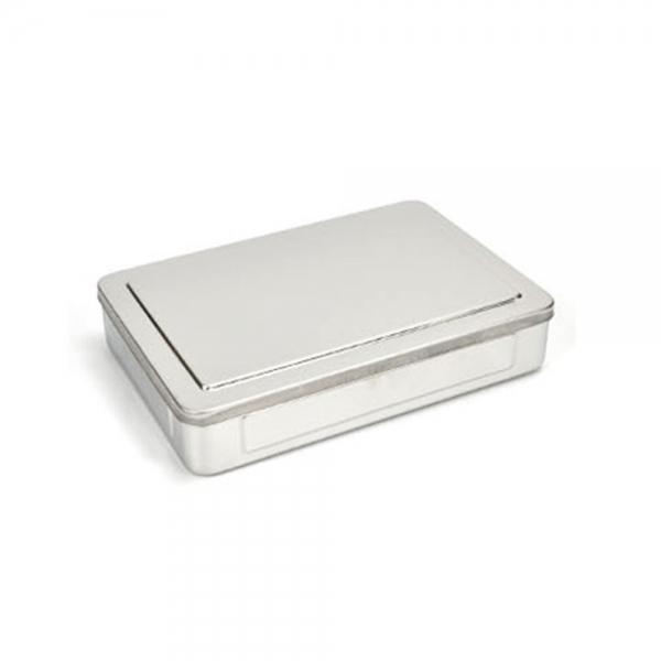 스텐 사각 보존식용기 외피 대형 27x18cm