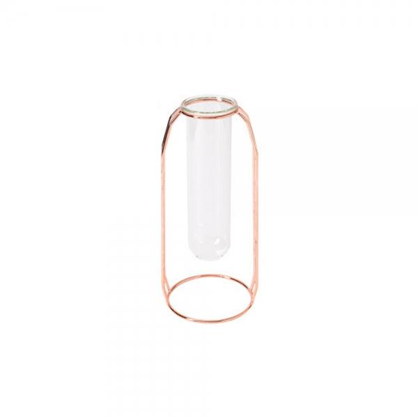 로즈골드 와이어 철제 화병 유리꽃병 대형