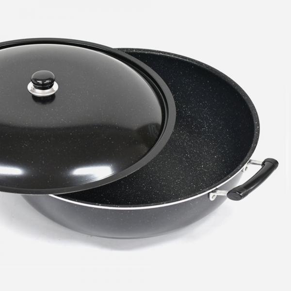 인덕션가능 업소용 마블코팅 튀김팬 60cm