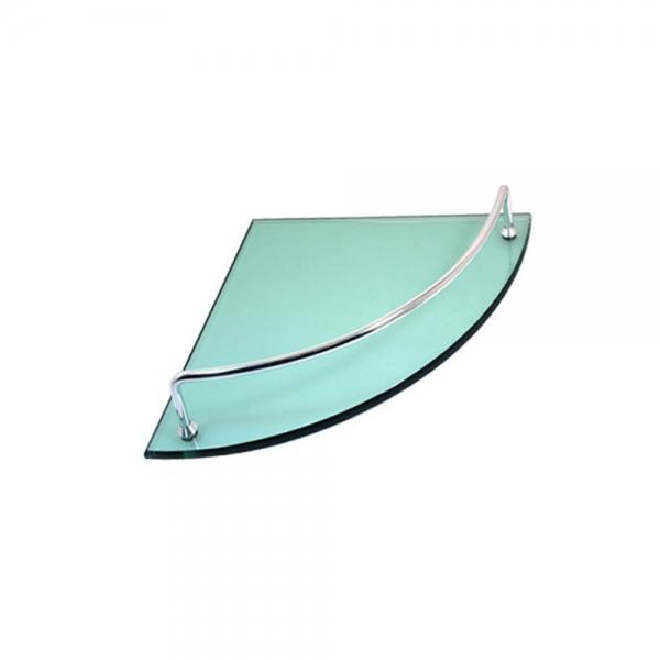 욕실용 유리 코너선반 250mm