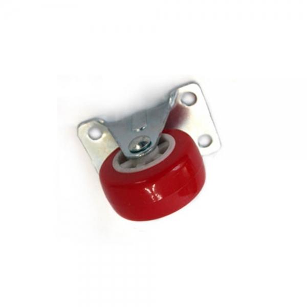 고정형 레드 PVC 대차 바퀴 3in