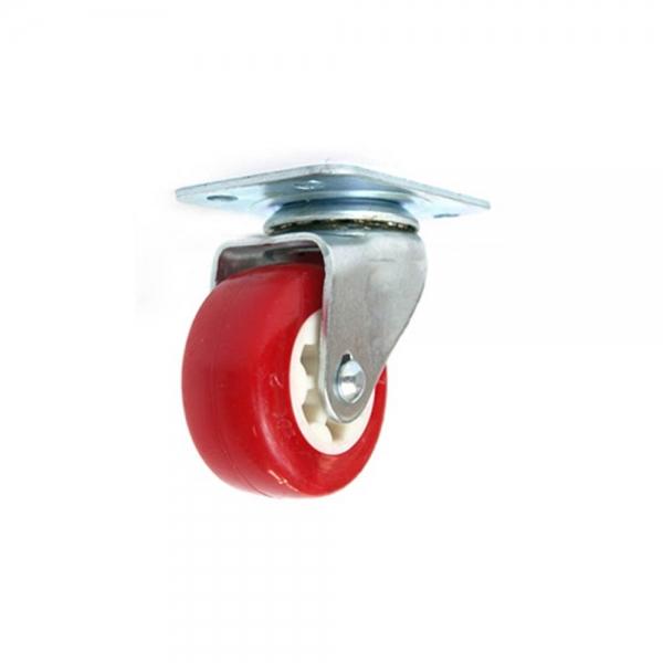 회전형 레드 PVC 대차 바퀴 4in