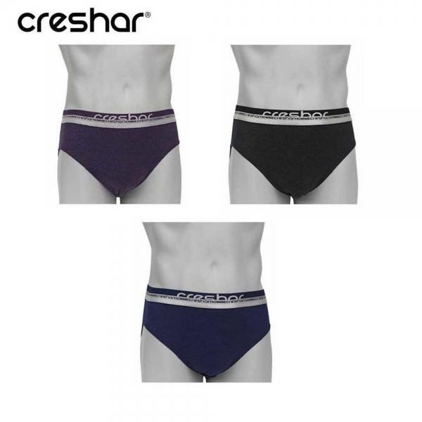 크레샤르 인팅 멜란지 남자 삼각 브리프 203 팬티 3종