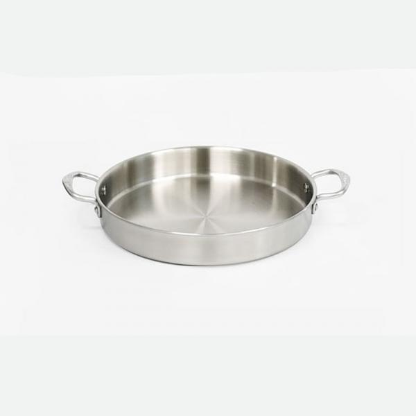 인덕션겸용 원형 스텐 통삼중 닭갈비팬 볶음팬 28cm