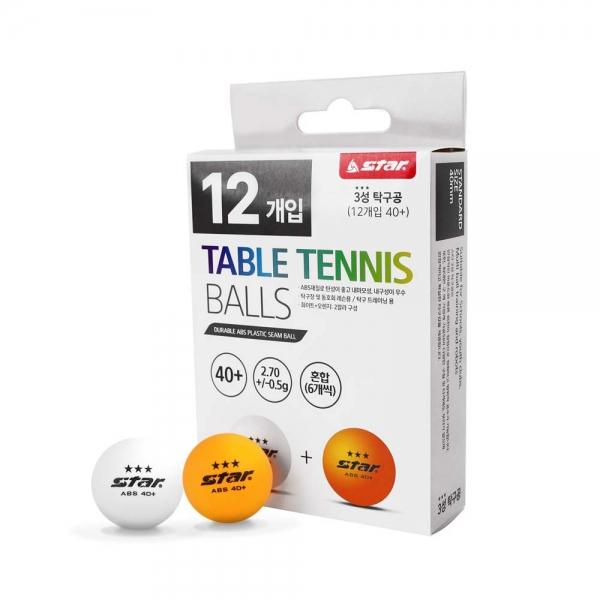 스타 3성 탁구공 12개입