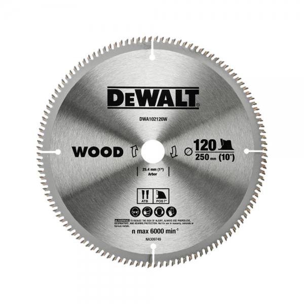디월트 DWA102120W 씬커프 목공용 원형톱날 250mm
