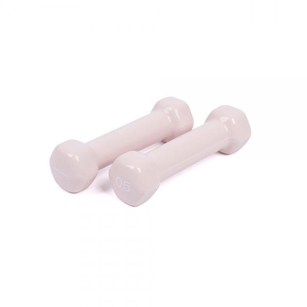 아이워너 뷰티 육각 덤벨 아령 0.5kg 베이비핑크 2개