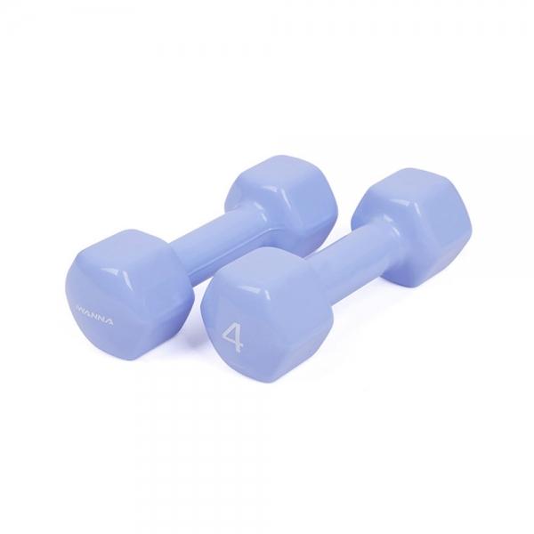 아이워너 뷰티 육각 덤벨 아령 4kg 스위트라벤더 2개
