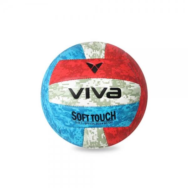 비바 소프트터치 배구공 5호 레드 블루 SC3000