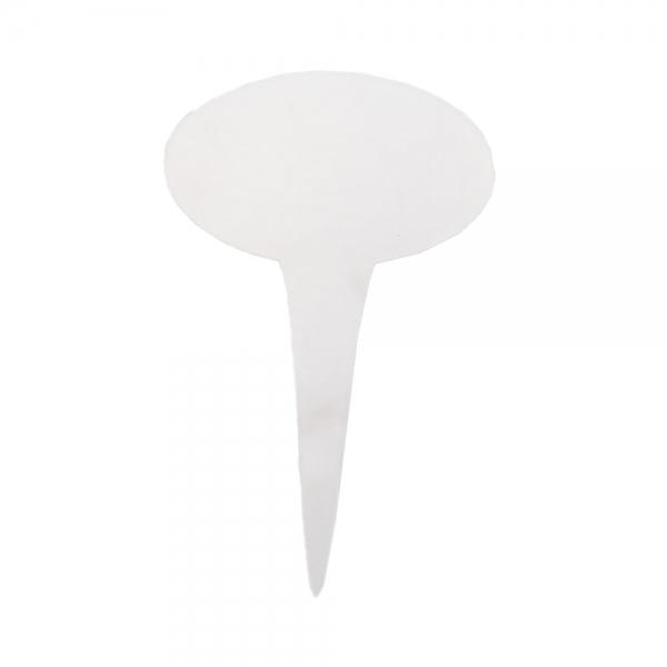 아크릴 원형 화분 식물이름표 투명 라벨 12P 펜 세트