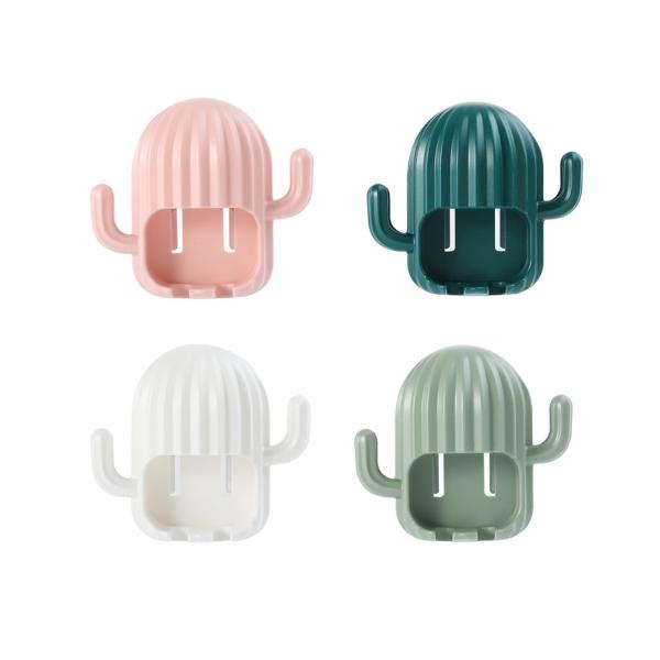 부착식 다용도 선인장 칫솔꽂이 거치대