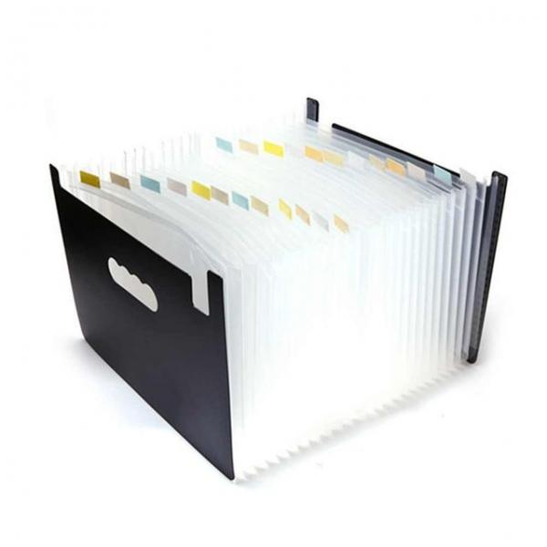 클리어 아코디언 파일홀더 24섹션 클리어 파일 케이스