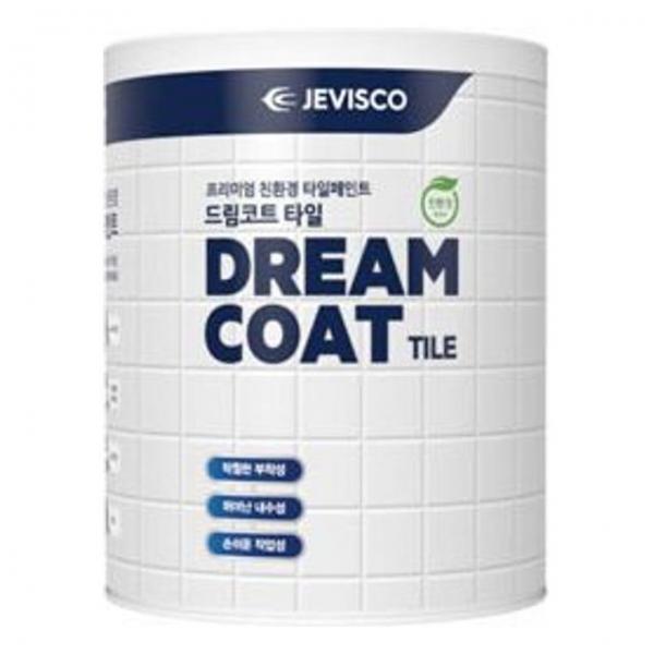 제비스코 드림코트 타일 화이트0.9L 타일페인트