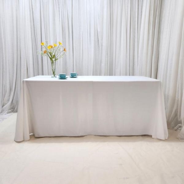 이은 선 없는 1장 덮개 광폭 식탁보 행사용테이블보