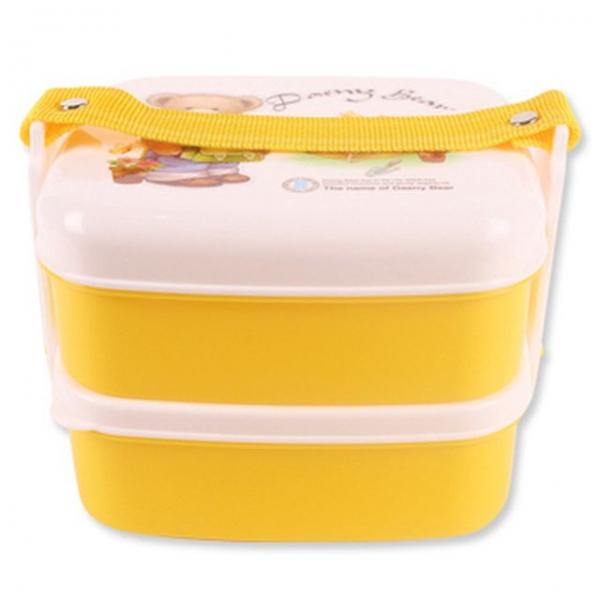 데니베어 미니찬합 2단(노란색)