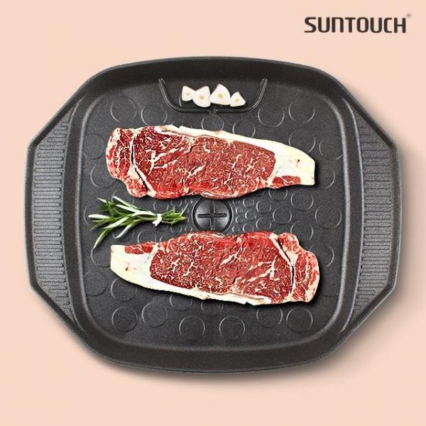 물방울사각구이판-구이팬 그릴팬 고기판 주물 가정용