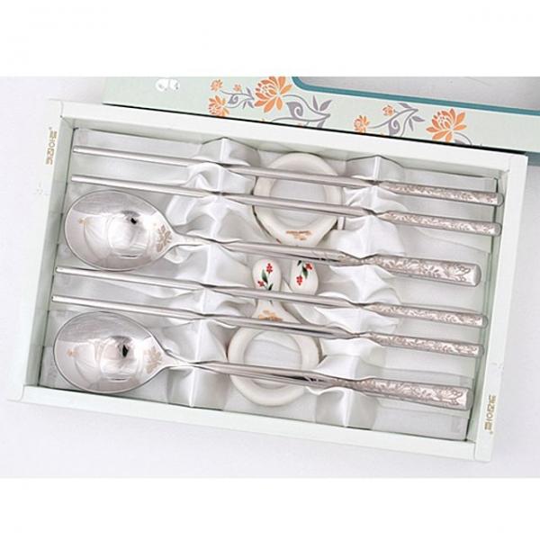 (일성로얄)-장미나비수저 2벌 1307_B