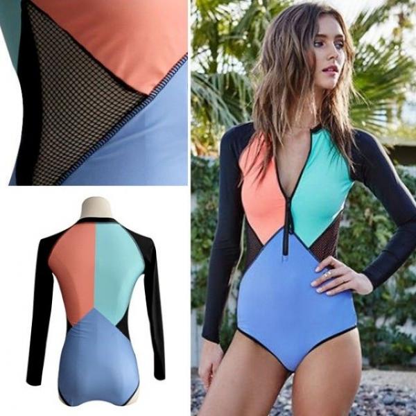 시스루콤비네이션수트 수영복 래쉬가드 수영 비키니