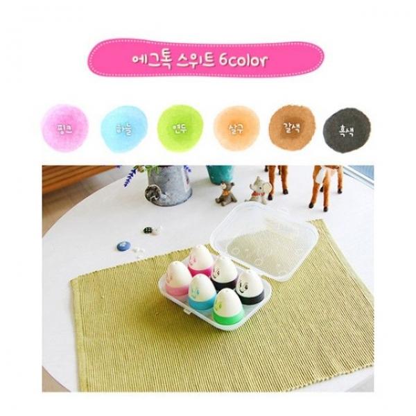 에그톡 6컬러 (스위트) 물감놀이