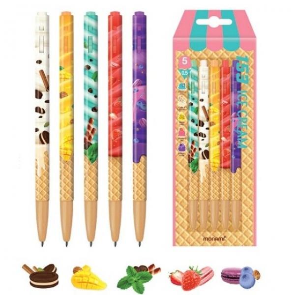 모나미 153 아이스크림 5종 볼펜세트 3개