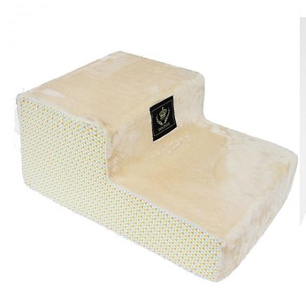 북유럽 디자인 애견 2단 계단 베이지 스텝 강아지 펫