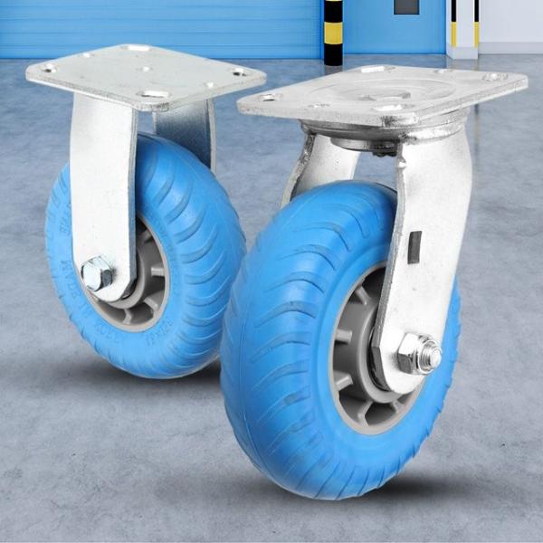 발포바퀴 6/바퀴 캐스터 에어 고무 발통 고정 통