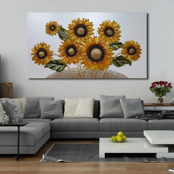 해바라기꽃 부조액자 (중)