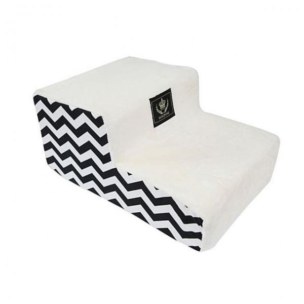 북유럽밸런스 지그재그 2단 아이보리 강아지 계단