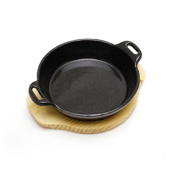 웰빙양손원형 스테이크판 중_조/180 주물팬 콘치즈팬