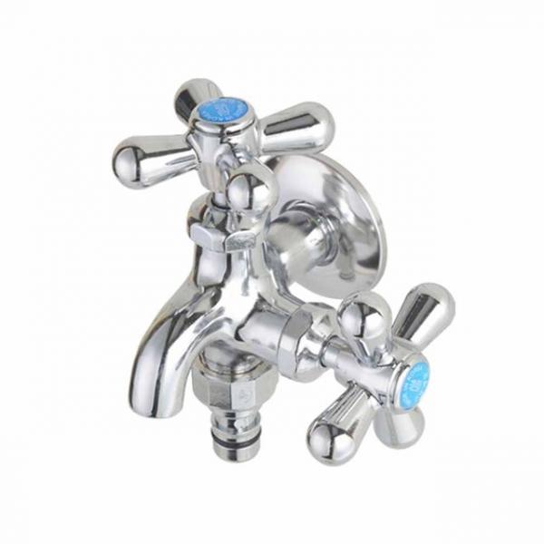 두갈래다용도꼭지 수전 수도꼭지 세탁기 베란다 욕실