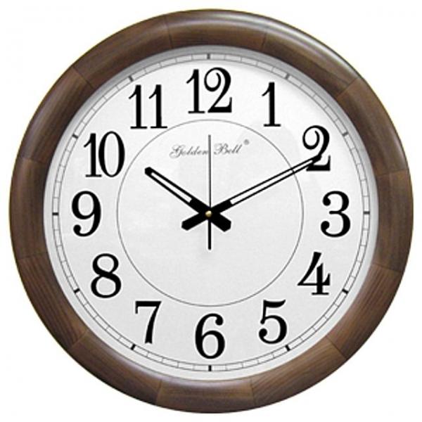 GB1070 대형 원목 월넛 원형 벽시계 50cm 제조한국