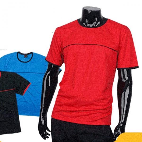 에어로쿨 배색라운드 반팔