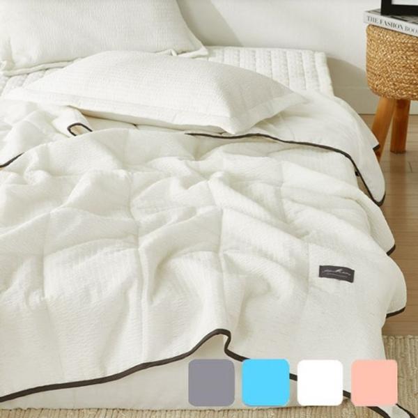 샤벳 햄프 모기방지 냉감 이불베개세트 Q 화이트 단품