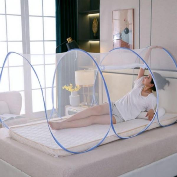 원터치 침대 모기장 캠핑 모기퇴치 휴대용 방충망